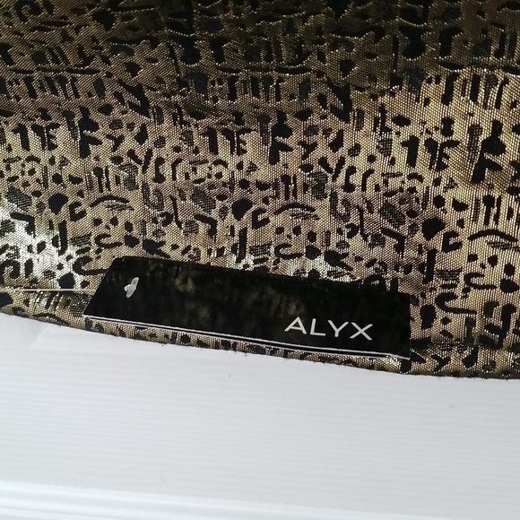 NWT Alyx Gold Mini Skirt - Picture 9 of 12